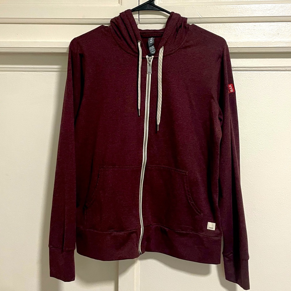 Vuori Zip Up - Maroon BRAND NEW
